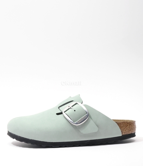 BIRKENSTOCK｜MULES (Boston BIg Buckle PURE SAGE (1029303 Boston Big Buckle Nubuck Leather Pure Sage | BIRKENSTOCK