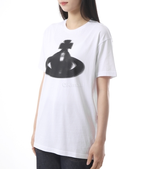 Tシャツ・カットソー Vivienne Westwood HALFTONE ORB CLASSIC T-SHIRT Black Halftone Orb Classic T-shirt by Vivienne Westwood on Sale