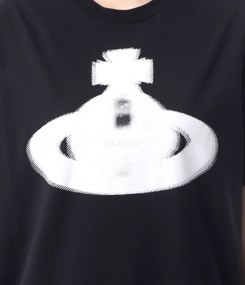 Tシャツ・カットソー Vivienne Westwood 3G01003GJ001M Shirts Halftone Orb classic Gray Halftone Orb Classic T-shirt by Vivienne Westwood on Sale