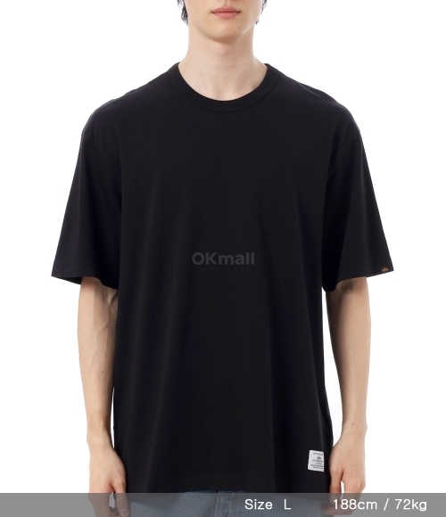 Alpha Industries｜ (ESSENTIAL RELAXED TEE (UTE54000PK WH Alpha Industries]ESSENTIAL RELAXED TEE (UTE54000PK BLACK
