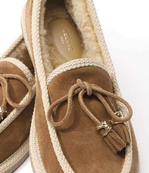CELINE｜SLIPPERS (BOUBOU SLIPPERS IN SUEDE CALFSKIN (362 CELINE]BOUBOU SLIPPERS IN SUEDE CALFSKIN (362103003C 18NC