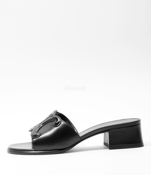 CELINE｜MULES (CLEMENCE MULE IN LAMBSKIN AND PATENT CALF CELINE CLEMENCE MULE IN LAMBSKIN AND PATENT CALFSKIN - BLUSH