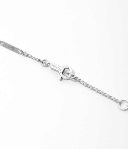 CELINE]TRIOMPHE DE LYS MEDAL NECKLACE IN STERLING SILVER AND