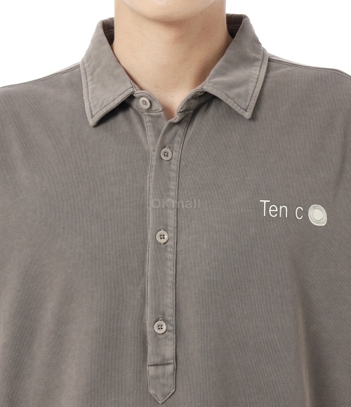 Ten c｜ (Mineral Garment Dyed Polo (25CTCUT02002 M06460 Mineral Garment Dyed Polo | Ten c ®