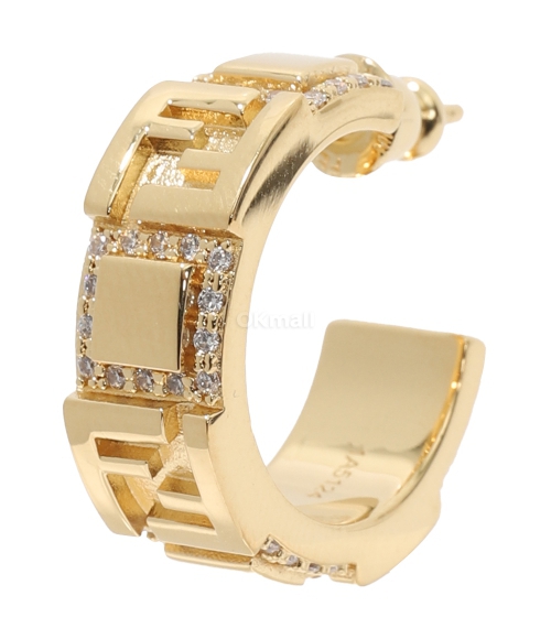 FENDI｜ (Forever Fendi Earrings (8AK917 ATEP F089U)) Forever Fendi earrings Gold finish Gold | Fendi