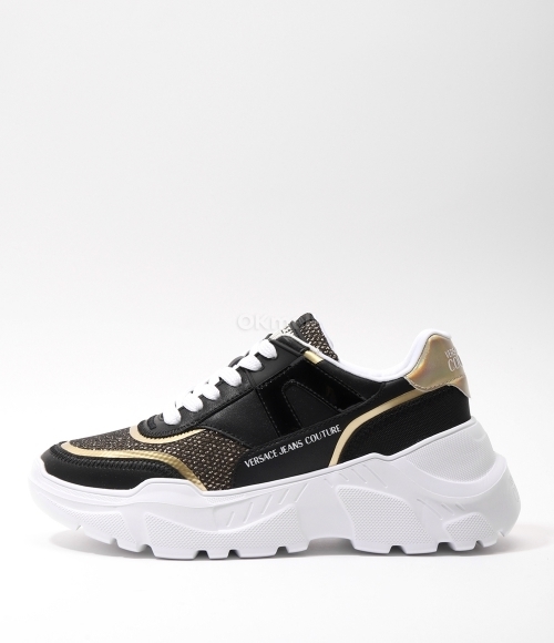 VERSACE｜ (Logo SpeedTrack Trainer (78VA3SC4 ZPB07 LA3)) Speedtrack Sneakers White,Print | VERSACE CA