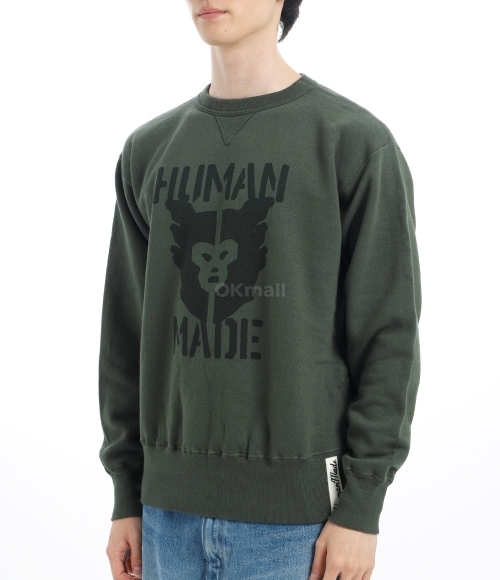 HUMAN MADE]TSURIAMI SWEATSHIRT (HM29CS013 GREEN) | 오케이몰