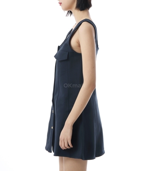 GANNI]Dark Blue Mini Dress (T4096 683) | 오케이몰
