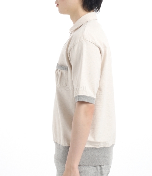 NIGEL CABOURN]ZIP-UP TRANNING SHIRT BUMPY (80500021006 102