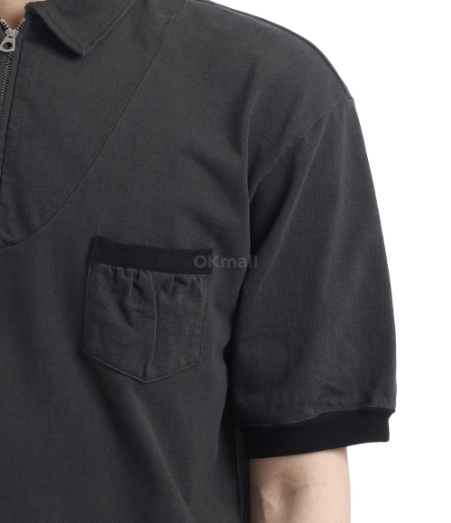 NIGEL CABOURN｜SWEATSHIRTS (ZIP-UP TRANNING SHIRT BUMPY ◯ Nigel Cabourn - ZIP-UP TRANNING SHIT BUMPY - GRAY – PHAETON