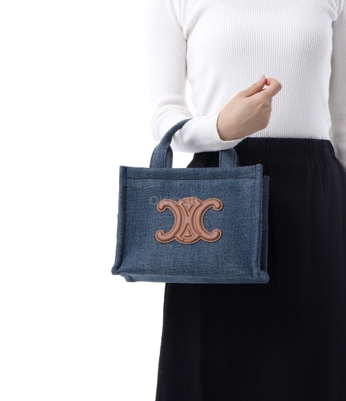 CELINE]SMALL CABAS TOTE BAG IN DENIM (199162GFF 05BD) | 오케이몰