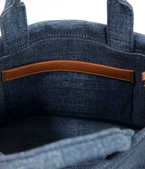 CELINE｜ (SMALL CABAS TOTE BAG IN DENIM (199162GFF 05BD) 2101218838527_1.jpg