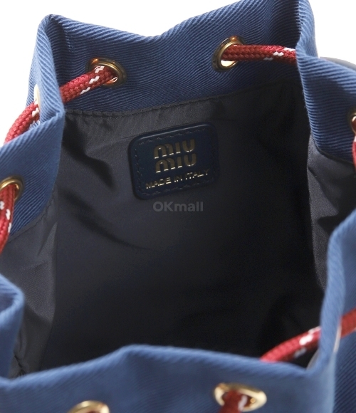 Miu Miu｜ (5NR038 2IA7 F04GM) MIU MIU 5NR038_2IA7_F04GM GABARDINE POUCH (MiuMiu/バッグ