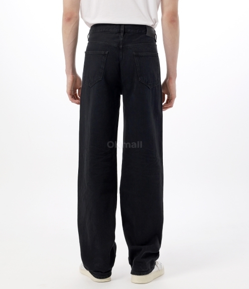 SAINT LAURENT PARIS]카본 블랙 데님 배기 진 (795394 Y16PG