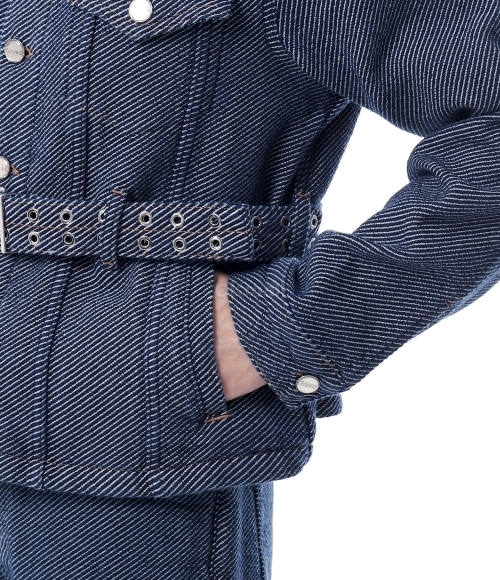 GANNI]Blue Twill Denim Jacket (J1687 077) | 오케이몰