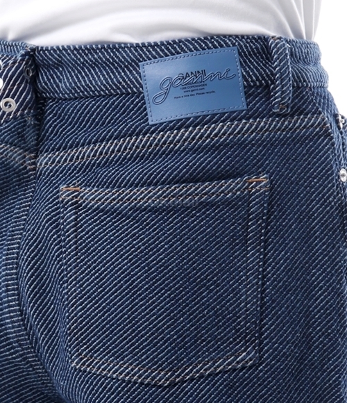 GANNI]Dark Blue Twill Denim Shorts (J1703 077) | 오케이몰