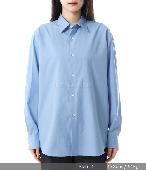 AURALEE]WASHED FINX TWILL SHIRT (A25SS04TN BLUE) | 렉스몬드