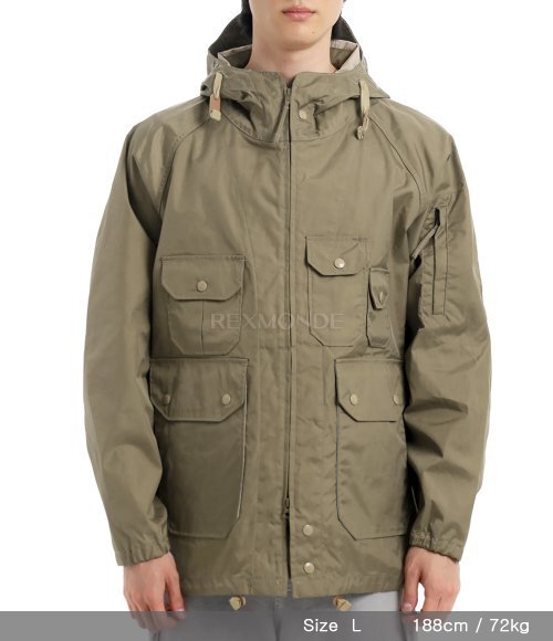 Engineered Garments]Atlantic Parka B - Khaki 3 Layers Nyco Cloth