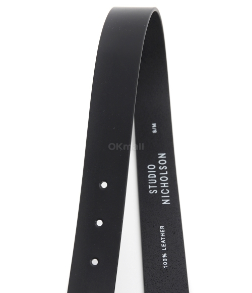 STUDIO NICHOLSON]LEATHER BELT DARKEST NAVY (971) | 오케이몰
