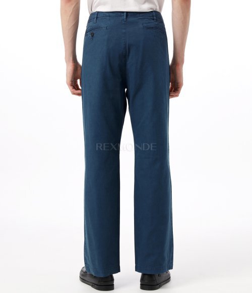 AURALEE]PRODUCT DYED FINX GABARDINE PANTS DYED NAVY (A25SP04FD