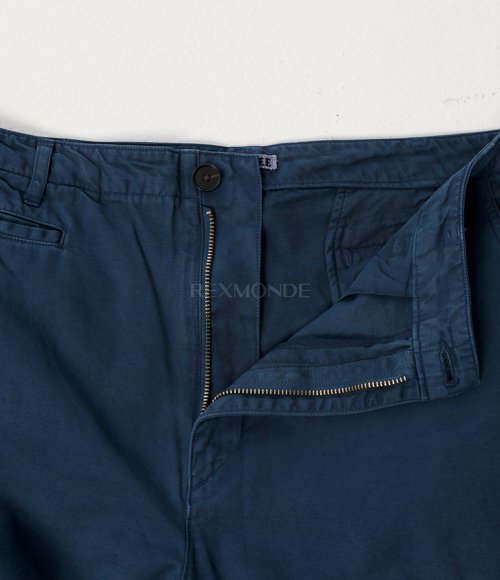 AURALEE]PRODUCT DYED FINX GABARDINE PANTS DYED NAVY (A25SP04FD