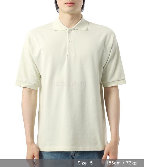 AURALEE]PIMA COTTON HEAVY PIQUE POLO PISTACHIO (A25SP01SK) | 렉스몬드