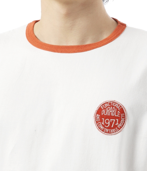 NIGEL CABOURN｜ (BASEBALL WAPPEN T-SHIRT (80500021009 10 ナイジェル・ケーボン】MAN / ベースボールワッペンTシャツ