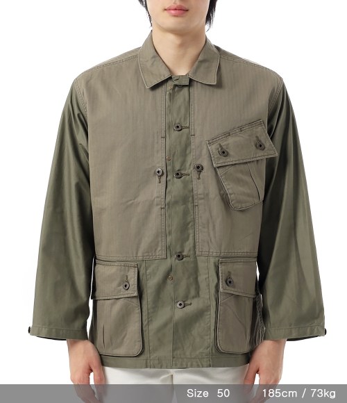 ジャケット・アウター Nigel Cabourn woman FATIGUE COAT OLIVE GUNNER JACKET / PIGMENT FADE / WOMAN — SPEEDWAY