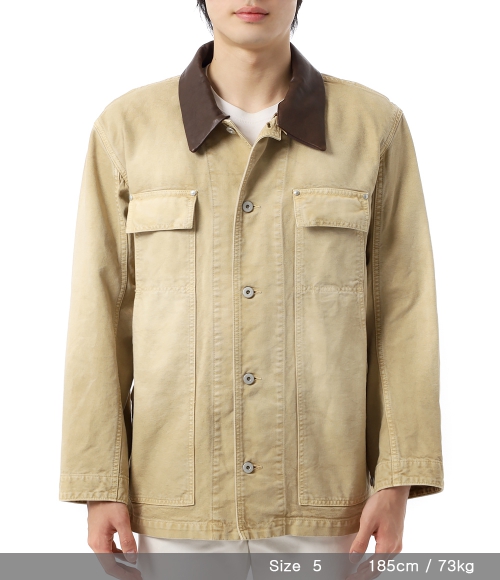 AURALEE]ORGANIC COTTON DUCK BLOUSON (A25SB01CD LIGHT BEIGE) | 오케이몰