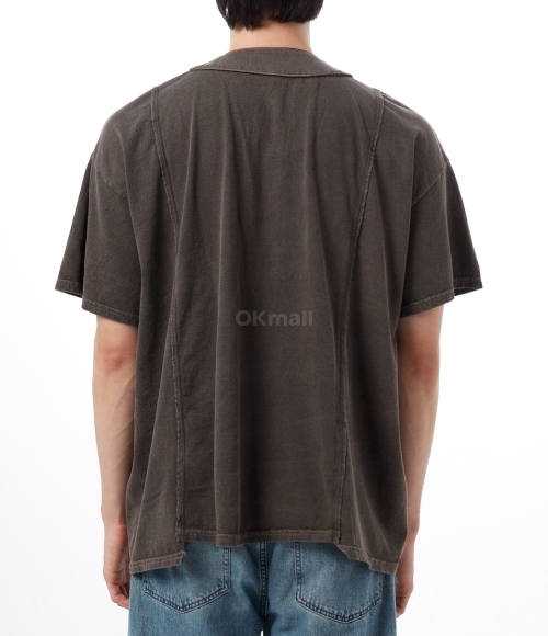 【NEEDLES】 25SS 3 Cut Wide Baseball Tee Over Dye - Brown 3 Cut Wide Baseball Tee - Brown - Over Dye | Nepenthes New York