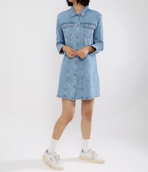 A.P.C｜DRESSES (Alpine Denim Dress (COFCN F35038 AAB)) A.P.C]Alpine Denim Dress (COGWE F35038 IAB) - B | 오케이몰