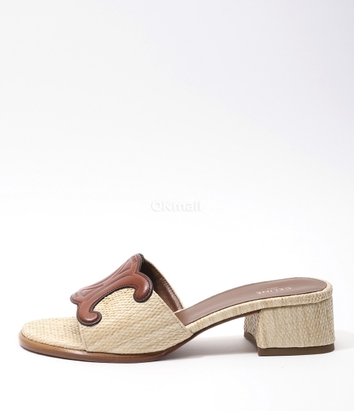 CELINE｜MULES (CLEMENCE SANDAL IN RAFFIA(362355058C 18TA CELINE｜MULES (CLEMENCE SANDAL IN RAFFIA(362355058C 18TA