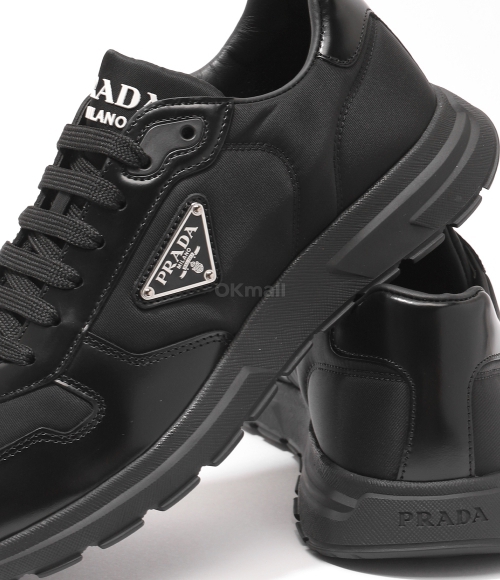 PRADA]리나일론 및 레더 스니커즈 (2EE443 F G000 3LF5 F0002