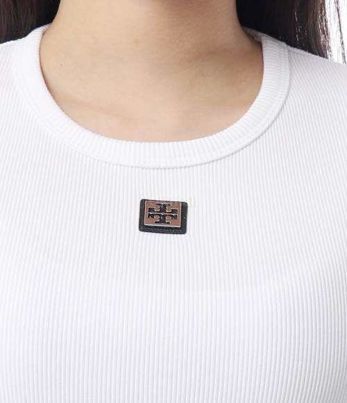 TORY BURCH]COTTON RIB LOGO TEE (170886-047) | 오케이몰