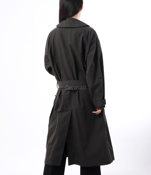 Lemaire｜COATS (TIBETAN TRENCH (CO1059 LF1228 504)) Lemaire Tibetan Trench - Dark Coffee at Poepke.com