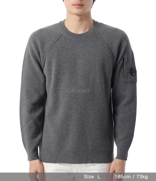 CP COMPANY]Crew Neck In Lamswool Knit (19CMKN040A 110149A