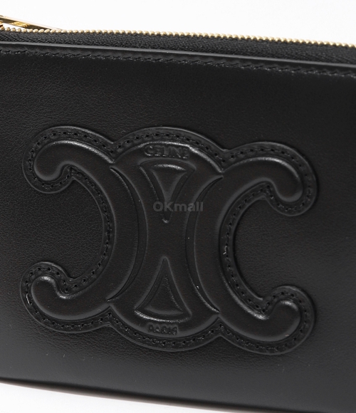 CELINE]COIN & CARD POUCH IN SMOOTH CALFSKIN (10C663DR8 38NO