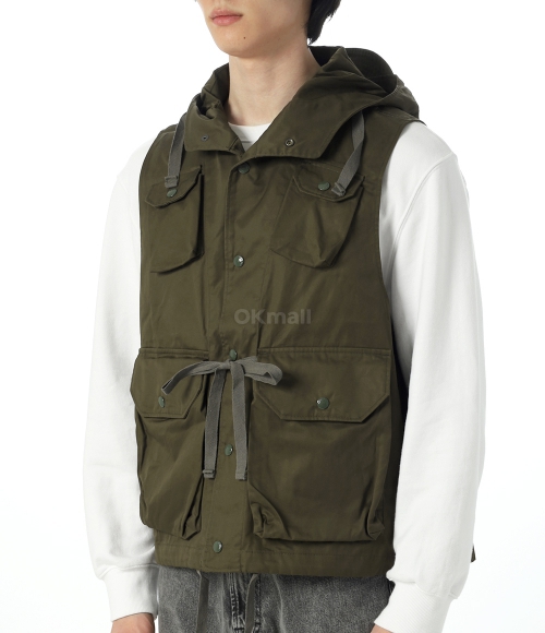 Engineered Garments]Field Vest - Cotton Ventile Twill (25F1C004