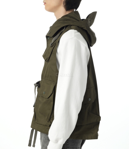 『Field Vest-Cotton Ventile Twill』 ENGINEERED GARMENTS : Field Vest-Cotton Ventile Twill (Dk.Navy