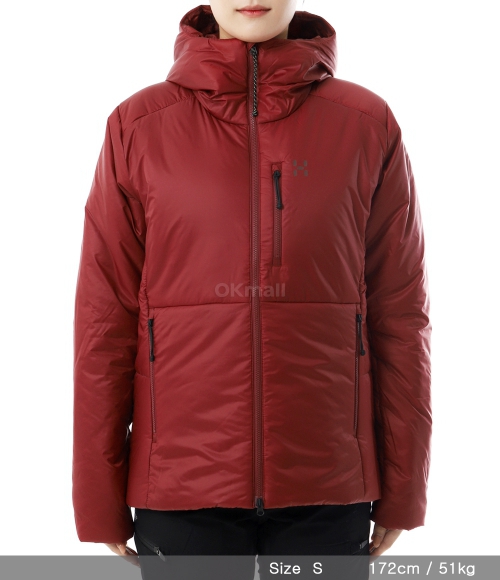 HAGLOFS]브리즈 미믹 후드 우먼 카민레드 (607825-5RC) | 오케이몰