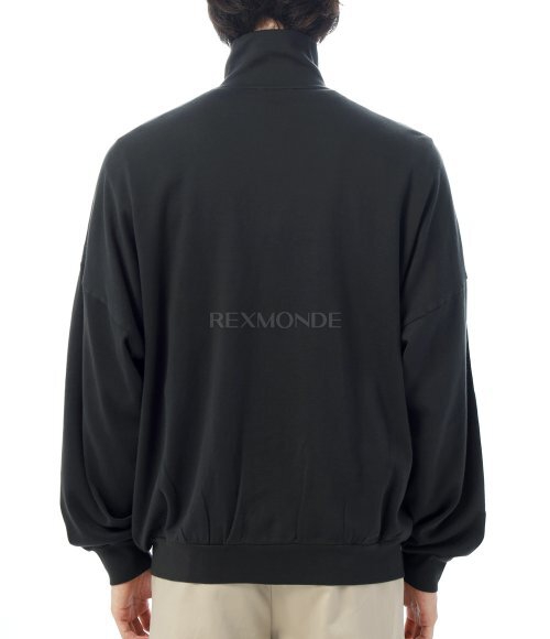 AURALEE]SUPER HIGH GAUGE SWEAT ZIP BLOUSON INK BLACK (A25AB01CU