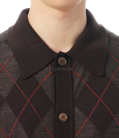 OUR LEGACY]EVENING POLO Pub Argyle Fine Wool (M4253EP) | 렉스몬드
