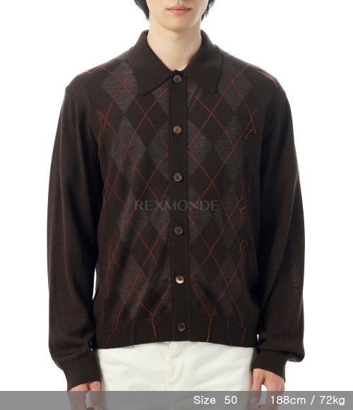 OUR LEGACY]EVENING POLO Pub Argyle Fine Wool (M4253EP) | 렉스몬드