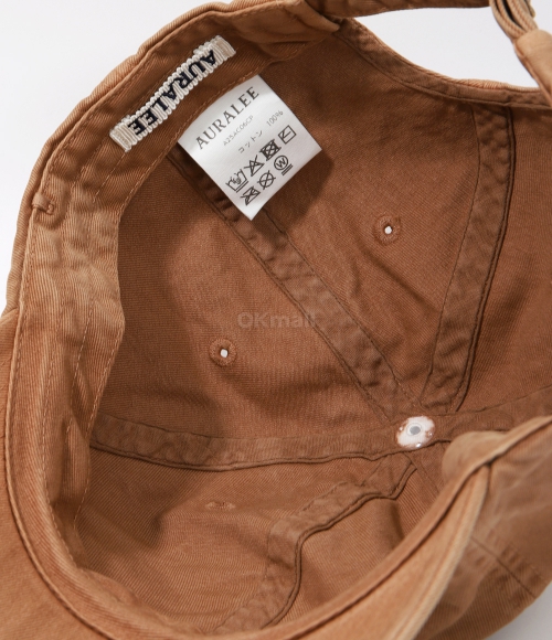 AURALEE]PRODUCT DYED FINX CHINO CAP MADE BY KIJIMA TAKAYUKI LIGHT