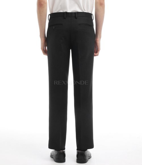 AURALEE]LIGHT MELTON NARROW SLACKS DARK CHARCOAL (A25AP04LM