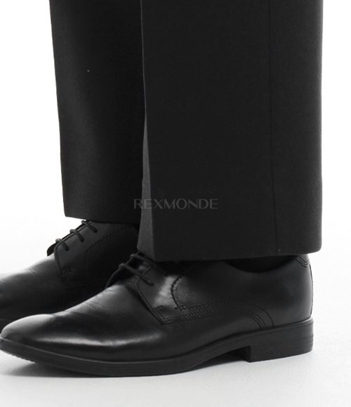 AURALEE]LIGHT MELTON NARROW SLACKS DARK CHARCOAL (A25AP04LM