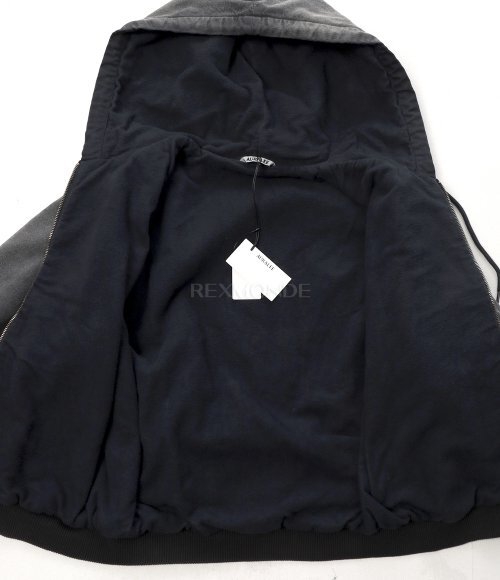 AURALEE]PRODUCT DYED ORGANIC COTTON DUCK SHORT ZIP PARKA