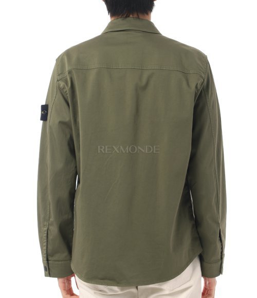 STONE ISLAND]1200015 Stretch Organic Cotton Satin Regular-fit