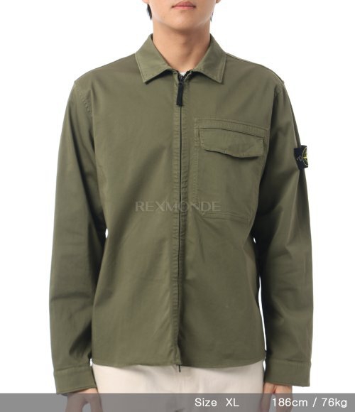 STONE ISLAND]1200015 Stretch Organic Cotton Satin Regular-fit