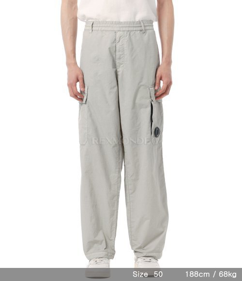 CP COMPANY]Flatt Nylon Loose Carge Lens Pants (20CMPA140A 005991G